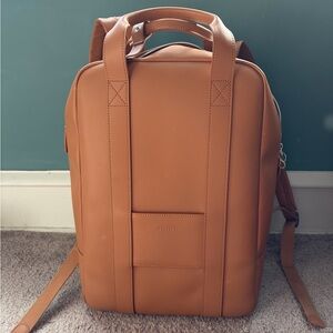 Monos Metro Vegan Leather Backpack (Saddle)